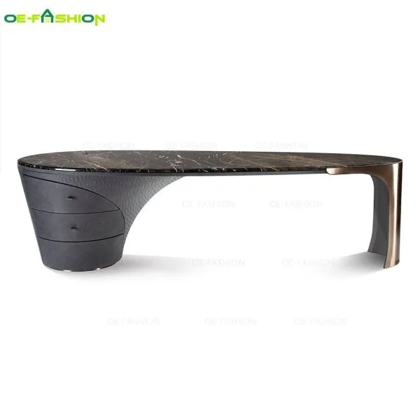 Luxury modern marble home office desks - Image 6