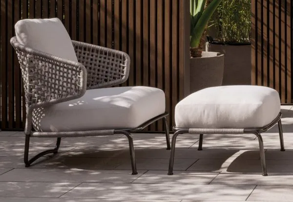 Luxury High end poly cord weaving sofa chair - Image 5