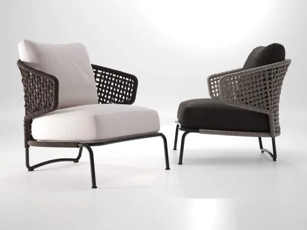 Luxury High end poly cord weaving sofa chair - Image 2
