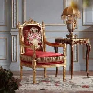 Luxury Gold Foil Painted King chairs